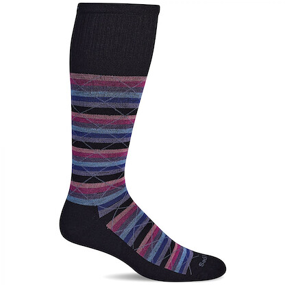 Sockwell Women's Full Array Moderate Graduated Compression Socks Wide Calf Fit Black - SW179W-900