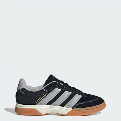 Adidas Men's Spezialist Indoor Handball Shoes Black/Grey/Gold Metallic - JS1719