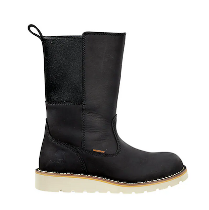 Carhartt Women's 10" Wellington Waterproof  Soft Toe Wedge Boot Black - FW1031-W
