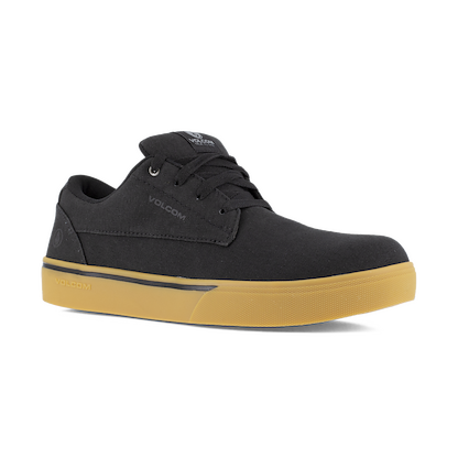 VOLCOM WORKWEAR Men's True Skate Inspired Composite Toe ESD Work Shoe Black/Gum - VM30117