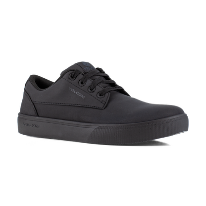 VOLCOM WORKWEAR Men's True Skate Inspired Soft Toe EH Water-Resistant Work Shoe Black - VM30120
