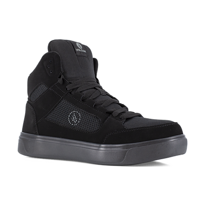 VOLCOM WORKWEAR Men's Evolve Skate Inspired Composite Toe EH High Top Work Shoe Triple Black - VM30244
