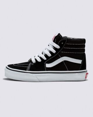 VANS Unisex Kids' Sk8-Hi Shoe Black/True White - VN000D5F6BT