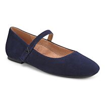 Vionic Women's Alameda Mary Jane Flat Navy Blazer Suede - I8661LF404