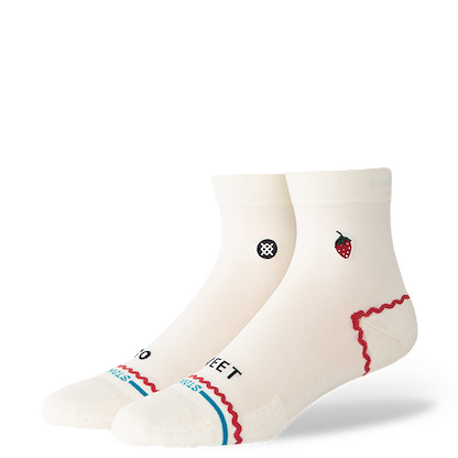 Stance Women's So Sweet Lowrider Quarter Socks Ivory - W345C26SOS-IVO