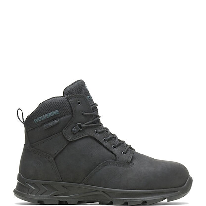 WOLVERINE Men's 6" ShiftPlus Work LX Alloy Toe Work Boot Black - W201158