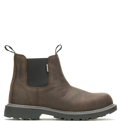WOLVERINE Men's Floorhand Romeo Steel Toe Waterproof Work Boot Dark Brown - W221018