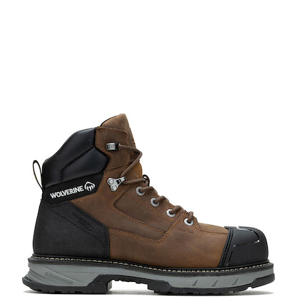 WOLVERINE Men's 6" ReForce EnergyBound™ Heavy Duty CarbonMAX® Composite Toe Work Boot Brown - W241110