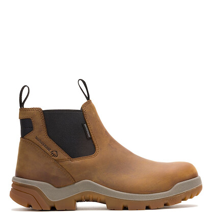 WOLVERINE Men's Vantage HyperRest CarbonMax Composite Toe Waterproof Work Boot Dark Tan - W251004