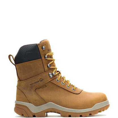 WOLVERINE Men's Vantage Hyprest Insulated Waterproof EH SR Full-grain Leather Composite Toe Work Boot Dark Tan - W251143