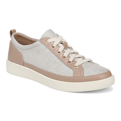 Vionic Women's Winny Sneaker Natural/Gold Denim Canvas - J8483F5200