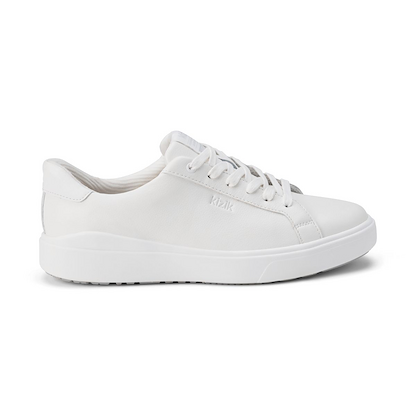 Kizik Women's Vegas 2 Hands Free Sneaker Full Grain Leather Bright White - WVEG2501