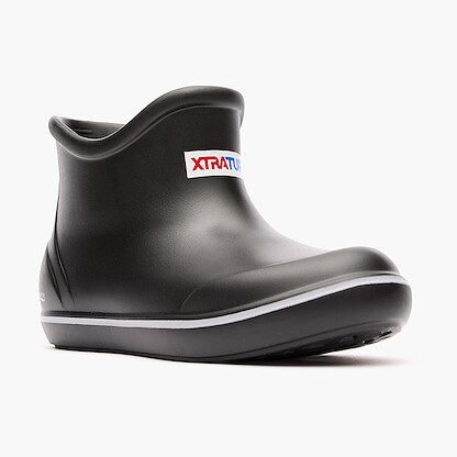 XTRATUF Big Kids’ TUFS Ankle Deck Boot Black - XKTF001Y