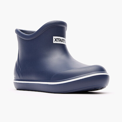 XTRATUF Little Kids’ TUFS Ankle Deck Boot Navy - XKTF201C