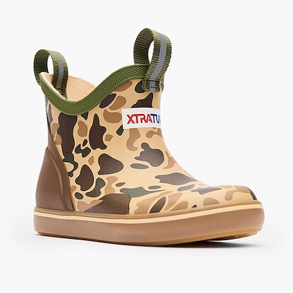 XTRATUF Little Kids’ TUFS Ankle Deck Boot Duck Camo - XKABDCMC