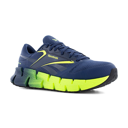 Reebok Work Men's Floatzig Work Composite Toe Athletic Work Shoe Blue/Lime - RB3032