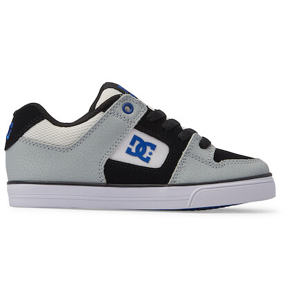 DC Shoes Unisex Kids' Pure Shoes White/Grey/Blue - ADBS300267-XWSB
