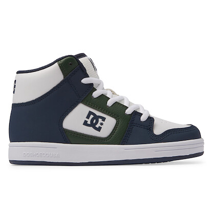 DC Shoes Unisex Kids' Manteca 4 HI Shoes White/Navy - ADBS300395-WHN