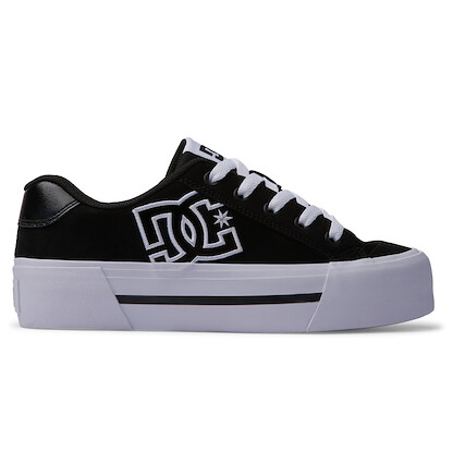 DC Shoes Women's Chelsea Platform Skate Shoe Black/White - ADJS300310-BKW
