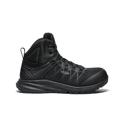 KEEN Utility Women's Vista Energy Mid Carbon-Fiber Toe ESD Work Boot Black/Black - 1029687