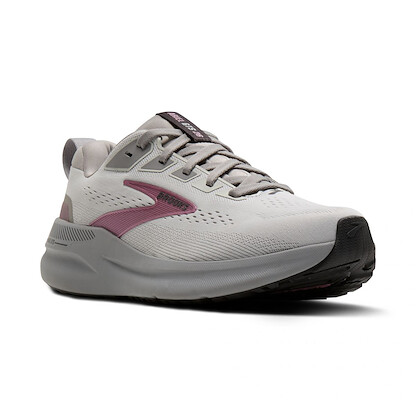Brooks Women's Ariel GTS 26 Supportive Walking Shoe Oyster Mushroom/Alloy/Pink - 120444-094