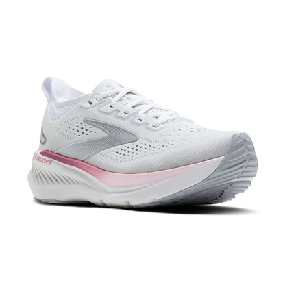 Brooks Women's Glycerin GTS 23 Supportive Running Shoe White/Harbor Mist/Metallic - 120492-133