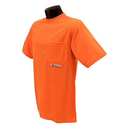 Radians Men's Non-Rated Short Sleeve Safety T-shirt with Max-Dri™ Hi-Vis Orange- ST11-NPOS