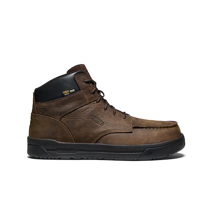KEEN Utility Men's Gibson ESD Carbon-Fiber Toe Work Boots Cascade Brown/Black - 1030654