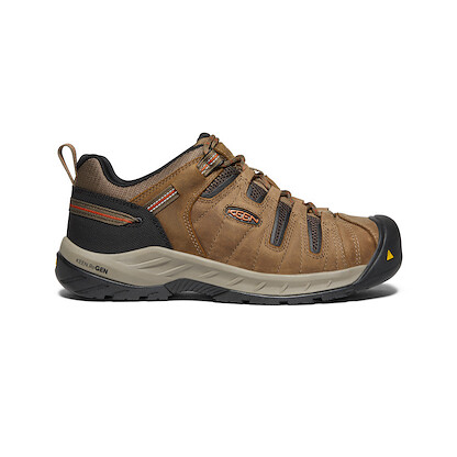 KEEN Utility Men's Flint II Steel Toe Work Shoe Shitake/Rust - 1023268