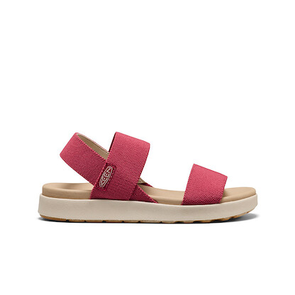 KEEN Women's Elle Backstrap Open Toe Sandal Garnet/Birch - 1031703