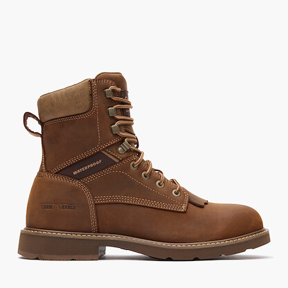 Georgia Boot Men's Core 37 Farm/Ranch Round Toe Lacer Carbon Toe Tan - GB00761