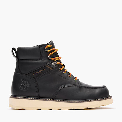 Georgia Boot Men's Core 37 Wedge 6" Moc-Toe Work Boot Black - GB00765