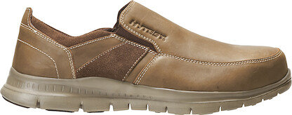 HYTEST Men's Porter Steel Toe Slip On Brown Work Shoe - K10181