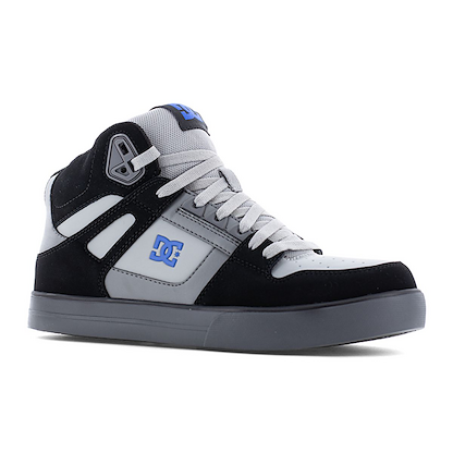 DC Work Crew Men’s Pure High-Top Composite Toe ESD Work Shoe Black/Gray/Blue - DC60205