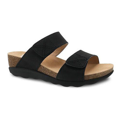 Dansko Women's Maddy Sandal Black Milled Nubuck - 1510470200