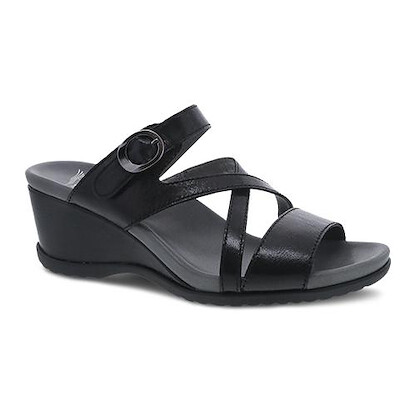 Dansko Women's Ana Black Glazed Kid Leather - 1610500200