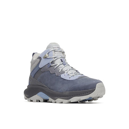 Merrell Women's Moab Speed 2 Leather Mid Waterproof Hiking Boot Indigo - J038528