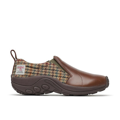 Merrell Men's Jungle Moc X Harris Tweed Dark Walnut Slip-On - J00005586