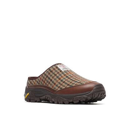 Merrell Unisex Moab 2 Slide Se X Harris Tweed Dark Walnut Slip-On - J00005588