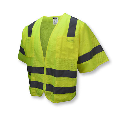 Radians Men's Standard Type R Class 3 Vest Hi-Vis Green - SV83GS