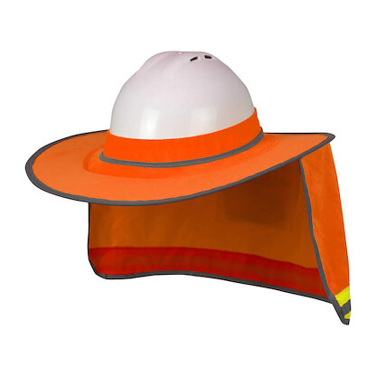 Radians Collapsible Hard Hat Shade Hi-Vis Orange - RHHS-01O