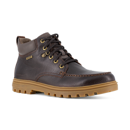 Rockport Works Men's Weather or Not Work Moccassin Alloy Toe Waterproof Work Boot Brown - RK6710
