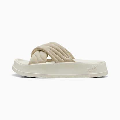 PUMA Women's Leadcat Platform Slide Desert Dust/Warm White - 40034002