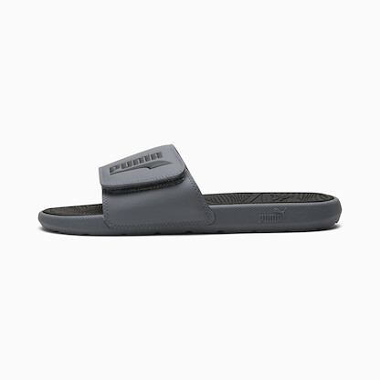 PUMA Men's COOL CAT 2.0  FS Slide Sandals, Cool Dark Gray-PUMA Black