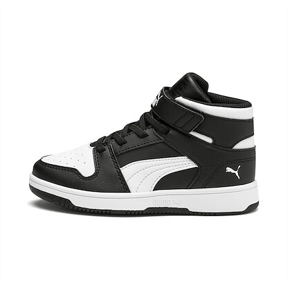 PUMA Unisex Little Kids' Rebound Layup Sl V PS Sneaker Puma Black/Puma White