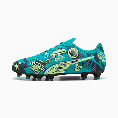 PUMA Unisex Kids' Ultra CP Legacy FG/AG Soccer Cleat DeepAqua/MarineBlue/SpeedGreen - 10877503