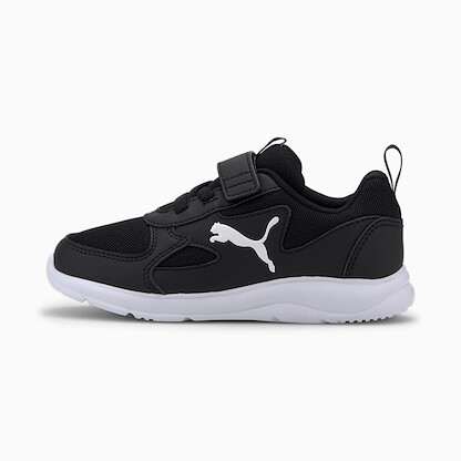 PUMA Unisex Little Kids' Fun Racer AC Sneaker Puma Black/Puma White - 19297101