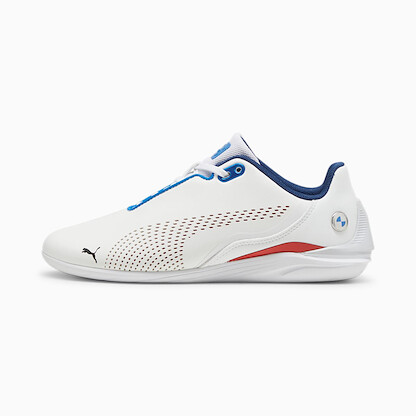 PUMA Unisex Kids' BMW Motorsports Drift Cat Sneaker Puma White/Pop Red/Blue - 30726609