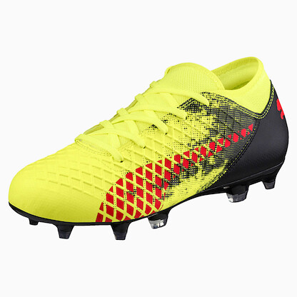 PUMA Unisex Kids' Future 18.4 Jr Firm Ground/Artificial Ground Soccer Shoe Yellow - 10434601