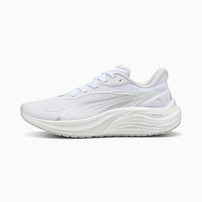 PUMA Women's Electrify Nitro 4 Running Shoe Puma White/Feather Gray - 31078802